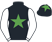 Black, emerald green star on body and cap, white sleeves}