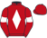Red, white diamond and armlets}