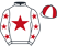 White, red star, red stars on sleeves, quartered cap}