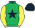 Green, black star and cap, yellow sleeves}