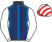 Silk colours for SHAKEM UP'ARRY (IRE), trained by Ben Pauling and owned by Mr Harry Redknapp