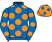 Silk colours for SKYCUTTER (FR), trained by Philip Kirby and owned by The French Connection