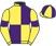 Yellow and purple quartered, purple armlet, quartered cap}