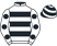 White, black hoops, white sleeves, black spots, black and white hooped cap}