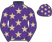 Purple, beige stars}