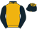 Silk colours for COBBLERS DREAM (IRE), trained by Ben Case and owned by Lady Jane Grosvenor