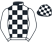 Black & white check, white sleeves, check cap}