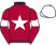 Maroon, white star, armlets and cap}