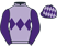 Mauve, purple triple diamond & sleeves, purple cap, mauve diamonds}