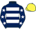 Dark blue, white hoops, dark blue sleeves, white stars, yellow cap}
