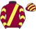 Maroon, yellow sash, yellow chevrons on sleeves, striped cap}