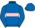 Silk colours for THE LAST DAY (IRE), trained by Evan Williams and owned by Mr & Mrs William Rucker