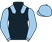 Black, light blue epaulets, sleeves and cap}