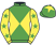 Silk colours for BALLYBREEZE, trained by Samuel Drinkwater and owned by Mr Kevin Price