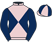 Silk colours for POINT THE WAY (IRE), trained by G. C. Brewer and owned by Mr C. H. Brewer
