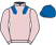 Silk colours for FINAL NUDGE (IRE), trained by David Dennis and owned by Corbett Stud & Andrew George