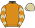Silk colours for STATUAIRE (FR), trained by W. P. Mullins, Ireland and owned by M. L. Bloodstock Limited