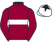 Maroon, white hoop, maroon sleeves, white cap, black star}