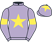 Mauve, yellow star, armlets and star on cap}