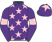Purple, pink stars, armlets and star on cap}