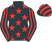 Black, red stars, striped sleeves and cap}
