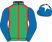 Silk colours for VIRGILIO (FR), trained by Dan Skelton and owned by C J Edwards, D Futter, A H Rushworth