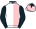 Pink and white halved, black sleeves, pink cap, black star}