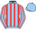 Light blue and red stripes, light blue cap}