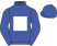 Blue, white square, blue sleeves and cap}