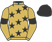 Old gold, black stars, old gold sleeves, black armbands and cap}