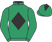 Lime green, black diamond, lime green sleeves and cap, black diamond}