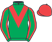 Green, red chevron, green sleeves, red seams, red cap}