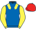 Silk colours for RUN TO MILAN (IRE), trained by Victor Dartnall and owned by Barber, Birchenhough, De Wilde