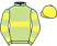 Silk colours for MORATORIUM (IRE), trained by M. Osborne and owned by Mrs L. Osborne