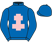 Royal blue, pink cross of lorraine}