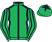 Silk colours for HEWICK (IRE), trained by John Joseph Hanlon, Ireland and owned by Mr T. J. McDonald