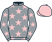 Grey, pink stars, pink cap}