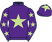 Purple, light green star, light green stars on sleeves, light green star on cap}