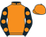Silk colours for HASANKEY (IRE), trained by L J Morgan and owned by The Hanky Panky Partnership