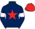 Dark blue, red star, dark blue sleeves, white armlets, red cap}