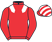 Red, white epaulettes, red sleeves, striped cap}