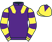 Purple, yellow epaulettes, yellow and purple hooped sleeves, yellow cap, purple diamond}