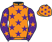 Orange, purple stars, purple sleeves, orange stars}