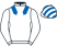 White, royal blue epaulettes, striped cap}