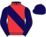 Red, navy blue sash, sleeves and cap}