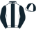 White, black stripe and sleeves, quartered cap}