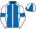 Royal blue, white seams, white sleeves, royal blue armlets, royal blue and white quartered cap}