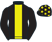 Black, yellow stripe, black sleeves and cap, yellow stars}