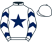 White, dark blue star, chevrons on sleeves}