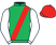 Emerald green, red sash, white sleeves, red cap}